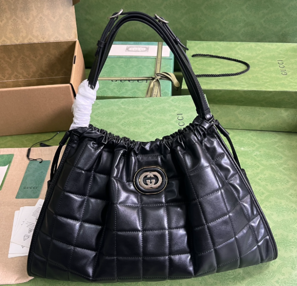 Gucci Quilted Tote Bag - Black