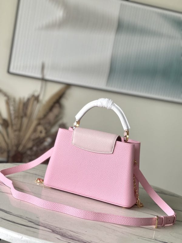 Louis Vuitton Capucines Handbag - Pink - Image 3